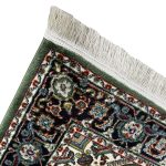 400 x 80cm Iranian Heriz Design Medallion Green Runner Rug - Image 8