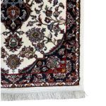 400 x 80cm Iranian Kashan Design Medallion Cream/Red Runner Rug - Image 2