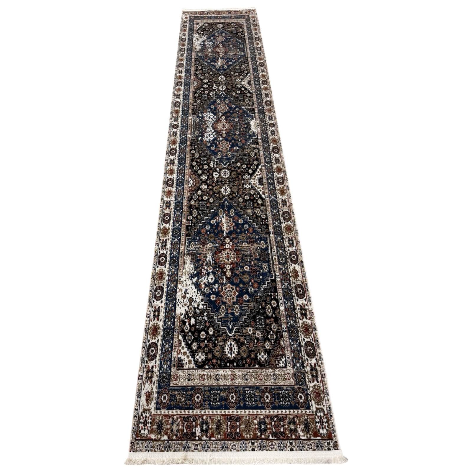bajsbsbbbbb_1 400 x 80cm Persian Vintage Design Fine Machine Made Runner Rug - Image 1