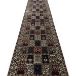 400 x 80cm Persian Bakhtyari Design Beige Soft Runner Rug - Image 4