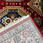400 x 80cm Turkish Afghan Kazak Design Red Runner Rug - Image 7