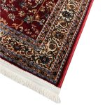 400 x 80cm Persian Mashad Floral Medallion Design Soft Red Runner Rug - Image 8