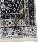 400 x 80cm Persian Vintage Design Machine Made Blue Runner Rug - Image 2