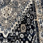400 x 80cm Persian Vintage Design Machine Made Blue Runner Rug - Image 6
