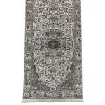400 x 80cm Turkish Vintage Design Beige Machine Made Runner Rug - Image 3