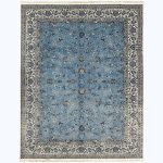 350 x 250cm Persian All Over Afshan Design Blue Fine Rug