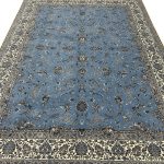 350 x 250cm Persian All Over Afshan Design Blue Fine Rug - Image 4