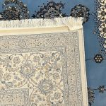 400 × 300 cm Luxury Blue New Nain Style Persian Rug - Image 10