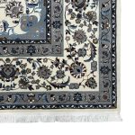 400×300 cm Luxury Sky Blue Isfahan Persian Rug - Image 10
