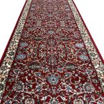 400 x 80cm Persian All Over Afshan Design Machine Made Red Runner Rug - Image 5