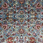 400 x 80cm Persian All Over Afshan Design Machine Made Blue Runner Rug - Image 3