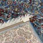 400 x 80cm Persian All Over Afshan Design Machine Made Blue Runner Rug - Image 6