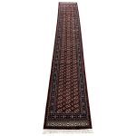 600 x 80cm Maroon Bokhara Machine Made Runner Rug