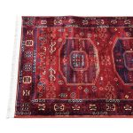 600 x 80cm Afghan Elephant Foot Design Red Runner Rug - Image 8