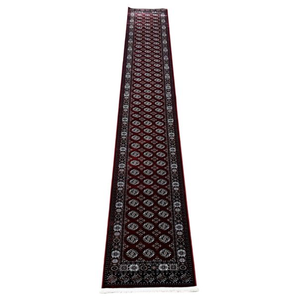 600 x 80cm Red Bokhara Design Machine Made Runner Rug