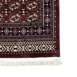 600 x 80cm Maroon Bokhara Machine Made Runner Rug - Image 3