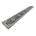 600 x 80cm Persian Mashad Floral Design Grey Runner Rug - Image 2
