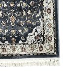 600 x 80cm Persian Mashad Floral Design Grey Runner Rug - Image 3