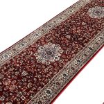 600 x 80cm Persian Kashan Style Soft Red Runner Rug - Image 6