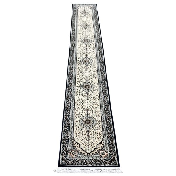 600 x 80cm Turkish Medallion Design Machine Made Runner Rug