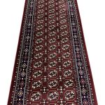 600 x 80cm Maroon Bokhara Machine Made Runner Rug - Image 6