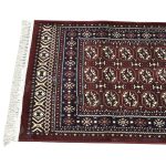 600 x 80cm Maroon Bokhara Machine Made Runner Rug - Image 7