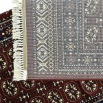 600 x 80cm Maroon Bokhara Machine Made Runner Rug - Image 8