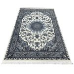 230 x 160cm Persian High Quality Cream Nain Medallion Design  Rug - Image 2
