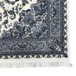 230 x 160cm Persian High Quality Cream Nain Medallion Design  Rug - Image 4