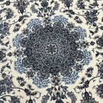 230 x 160cm Persian High Quality Cream Nain Medallion Design  Rug - Image 6