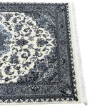 230 x 160cm Persian High Quality Cream Nain Medallion Design  Rug - Image 7