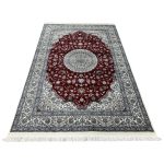 230 x 160cm Persian Red Nain Design Fine Quality Machine Made Rug - Image 2
