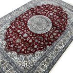 230 x 160cm Persian Red Nain Design Fine Quality Machine Made Rug - Image 5