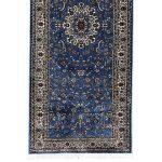 600 x 80cm Persian Kashan Style Soft Blue Runner Rug - Image 4