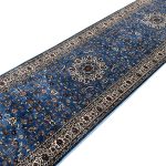 600 x 80cm Persian Kashan Style Soft Blue Runner Rug - Image 5