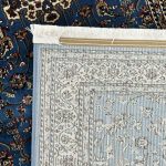 600 x 80cm Persian Kashan Style Soft Blue Runner Rug - Image 8