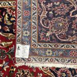 412 x 270cm Kashan Hand Knotted Persian Red Medallion Rug - Image 8