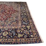 398 x 298cm Mashad Hand Knotted Persian Rug – Red Medallion Design - Image 8
