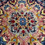 398 x 298cm Mashad Hand Knotted Persian Rug – Red Medallion Design - Image 5