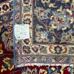 398 x 298cm Mashad Hand Knotted Persian Rug – Red Medallion Design - Image 9