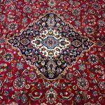 412 x 270cm Kashan Hand Knotted Persian Red Medallion Rug - Image 3