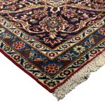 412 x 270cm Kashan Hand Knotted Persian Red Medallion Rug - Image 6