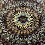 203 x 150cm Hand Knotted Ariana Domes Design Wool Rug - Image 3
