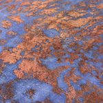 232 x 177cm Ultra Vintage Sapphire Blue & Copper Hand-Knotted Persian Rug - Image 4