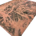 285 x 200cm Ultra Vintage Blush Pink & Charcoal Hand-Knotted Persian Rug - Image 2
