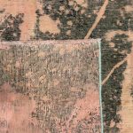 285 x 200cm Ultra Vintage Blush Pink & Charcoal Hand-Knotted Persian Rug - Image 6