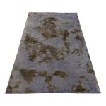 180 x 105cm Ultra Vintage Silver Blue & Taupe Hand-Knotted Persian Runner - Image 4