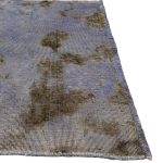 180 x 105cm Ultra Vintage Silver Blue & Taupe Hand-Knotted Persian Runner - Image 6