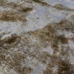 180 x 105cm Ultra Vintage Silver Blue & Taupe Hand-Knotted Persian Runner - Image 7