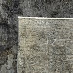 304 x 198cm Luxury Hand Knotted Persian Vintage Rug – Aged Graphite Grey - Image 6